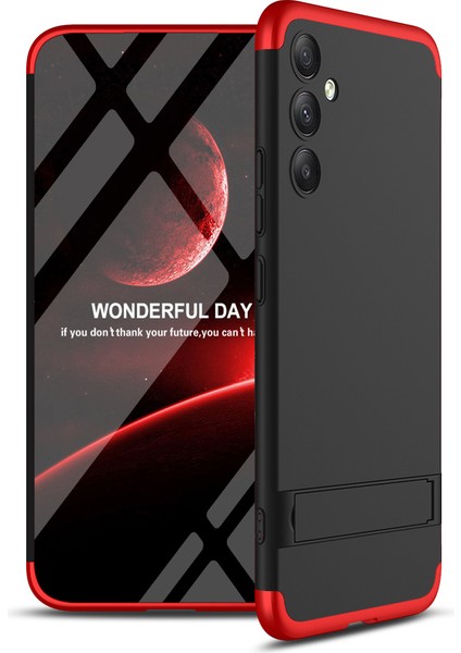 Samsung Galaxy A34 Kılıf 3 Parçalı Standlı Ays Kapak