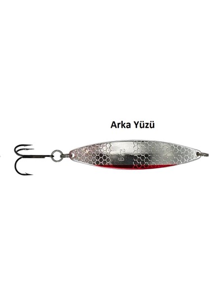 Pilgrim 7.8cm 18GR Silver/red Lüfer-Levrek Kaşık