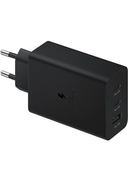 Samsung 3in1 Trio 65w 2xpd+Usba Ev Tipi Şarj Aleti 3 Çıkışlı Ep-T6530nbegww Samsung Türkiye Garantili modelleri