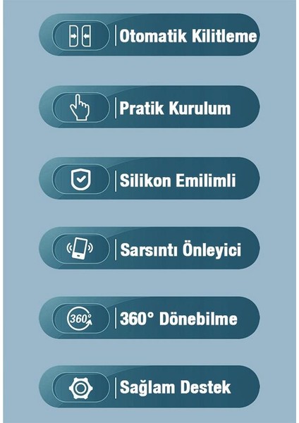 360 Dönen Sarsıntı Önleyici Gidon Motosiklet Tutucu Bisiklet Tutucu Scooter Tutucu Yatay Dikey