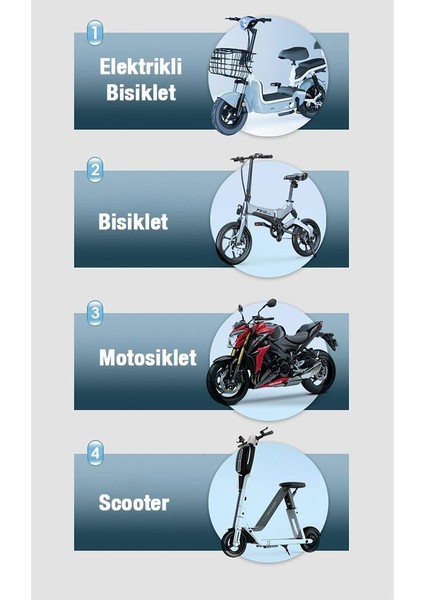 360 Dönen Sarsıntı Önleyici Gidon Motosiklet Tutucu Bisiklet Tutucu Scooter Tutucu Yatay Dikey