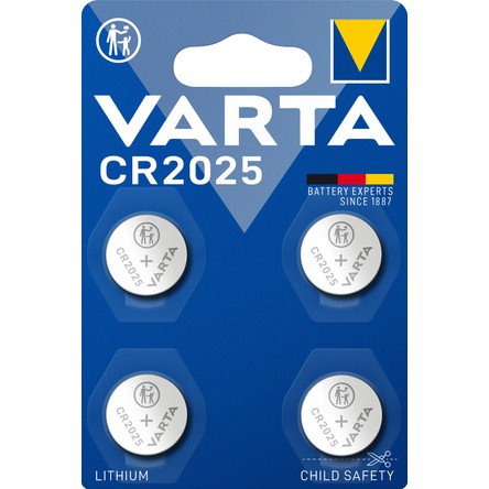 Varta VARTA CR2025 'li Lityum Düğme Pil 4'lü paket