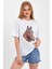 Püsküllü At Kafa Baskılı T-Shirt 1