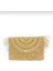 Osee Hasır Çanta Rafya Örgü Portföy Clutch Çanta Bej 2
