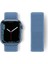 Apple Watch 45MM Hasırlı Cırtcırtlı Kordon - Mavi 1