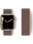 Apple Watch 45MM Hasırlı Cırtcırtlı Kordon - Kahverengi 1