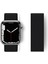 Apple Watch 45MM Hasırlı Cırtcırtlı Kordon - Siyah 1