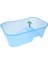 Sürüngen Besleme Kutusu Yarı Transparent Kaplumbağa Besleme Tankı Pet Evi Mavi (Yurt Dışından) 4