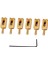 Pirinç Elektro Gitar Köprüsü Saddles W/ Vidalar St Gitar Için Uygun (Yurt Dışından) 1
