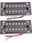 7 Telli Elektro Gitar Için Bir Set Siyah Çift Pikap (Yurt Dışından) 5