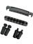 1 Set Gitar Tune O'matic Roller Köprüsü Elektro Gitar Aksesuarları Siyah Parça (Yurt Dışından) 2