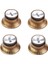Lp Elektro Gitar Aksesuarı Için 4 Pc Set Gold Guitar Top Hat Knob (Yurt Dışından) 2