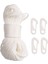 50 Feet x 1/4 Inç Bayrak Direği Halyard Halatı, 4 Adet Kanca Klipsli (Yurt Dışından) 1