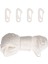 50 Feet x 1/4 Inç Bayrak Direği Halyard Halatı, 4 Adet Kanca Klipsli (Yurt Dışından) 2