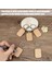60 Adet Boş Yuvarlak Dikdörtgen Ahşap Anahtarlık Diy Ahşap Anahtarlık (Yurt Dışından) 4