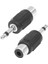 3.5mm Mono Erkek - Rca Dişi Ses Adaptörü Çoğaltıcı 2 Adet (Yurt Dışından) 1