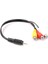 2.5mm Mini Av Erkek - 3rca Dişi M/f Ses Video Adaptör Kablosu (Yurt Dışından) 1