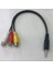 2.5mm Mini Av Erkek - 3rca Dişi M/f Ses Video Adaptör Kablosu (Yurt Dışından) 2