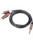 Amplifikatörler Audio Car Aux Cep Telefonu Için 3.5mm - 2rca Ses Kablosu (Yurt Dışından) 2