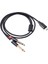 USB C - Çift 6.35MM Ses Stereo Kablosu Tip C - Çift 6.35MM, 1 Metre (Yurt Dışından) 1