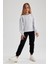 Kız Çocuk Siyah Jogger Standart Fit Okul Eşofman Altı Y1226A623AU 1