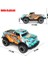 Full Fonksiyon LED Işıklı Gövde 1:24 Off Road Şarjlı Uzaktan Kumandalı Yarış Arabası Turkuaz 3