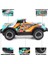 Full Fonksiyon LED Işıklı Gövde 1:24 Off Road Şarjlı Uzaktan Kumandalı Yarış Arabası Turkuaz 4