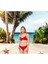 Ince Askılı Balenli Fiyonklu Bikini Takımı 2
