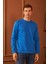 Erkek Comfort Fit Basic Düz Sweatshirt Mavi MARS26 1