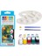 Akrilik Boya Seti , Palet + Ipek Fırçalı 10X25 ml 1