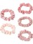 5'li Kumaş Saç Lastiği Seti Pembe 2