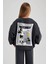 Kız Çocuk Disney Mickey & Minnie Oversize Fit Bisiklet Yaka Sweatshirt A5604A823AU 5