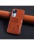Xiaomi Mi 12T Uyumlu Kılıf Zebana Kartlıklı Lüx Deri Kılıf Kahverengi 1