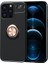 Apple iPhone 13 Pro Max Kılıf Metal Yüzüklü Standlı Yumuşak Ravel Silikon Kapak 1