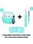 Airpods 3.nesil Uyumlu Turkuaz Silikon Kılıf ve Turkuaz 3'ü 1 Arada Kulaklık Temizleme Kalemi Seti 1