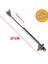 Std Dolap Amortisörü Gazlı Piston Kapak Hidroliği Fren Frenli Ayarlanabilir (27 cm 100 Nt) 2