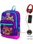 Coral High Kids Mor Pembe Kedi Desenli Dört Bölmeli Usb'li Okul Sırt Çantası 23832 1