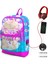 Coral High Kids Mavi Pembe Tavşan Desenli Dört Bölmeli Usb'li Okul Sırt Çantası 23836 1