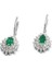 4,78 Ct. Pırlanta Zümrüt Küpe 4
