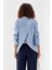 Kadın Oversize Çizgili Gömlek 5