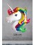 Unicorn Rengarenk Folyo Balon Büyük 126 cm 1