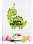 Büyük Dinozor Balon Happy Birthday Yazılı 97CM 1