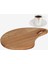 Gia Ahşap Oval Sunumluk ve Et Kesme Tahtası 1