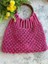 Makrome File Çanta, Alışveriş Çantası, Plaj Çantası, Macrame Tote Bag, Green, Pink,orange, Pembe 1