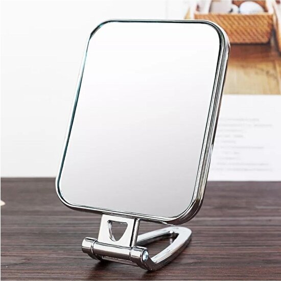 Çift Taraflı Büyüteçli Makyaj Aynası 6 Masa Üstü Aynası Katlanabilir Lüks Ayna