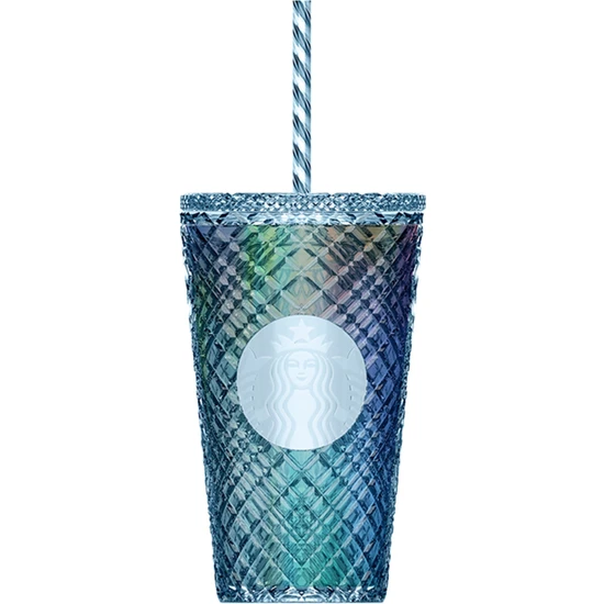 Starbucks Starbucks® Parlak Plastik Soğuk Içecek Bardağı - Mavi - 473 ml - 11148819