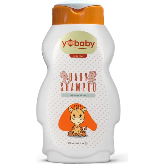 YoyoBaby Yobaby Organik Saç ve Vücut Şampuanı 500ML,HASSAS Bebek Cildi, Göz Yakmayan Bebek Çocuk Şampuanı