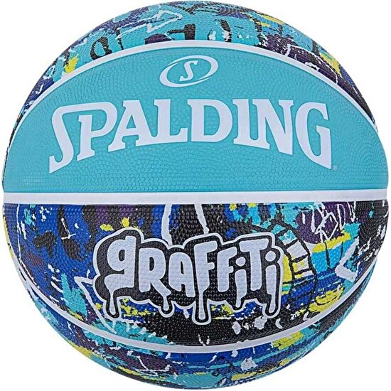 Spalding Blue Graffiti Sz7 2021 Basket Topu 84373Z
