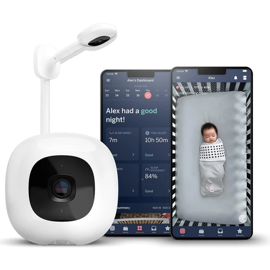 Nanit Pro Akıllı Bebek Monitörü ve Duvar Montajı Wi-Fi Hd Kamera