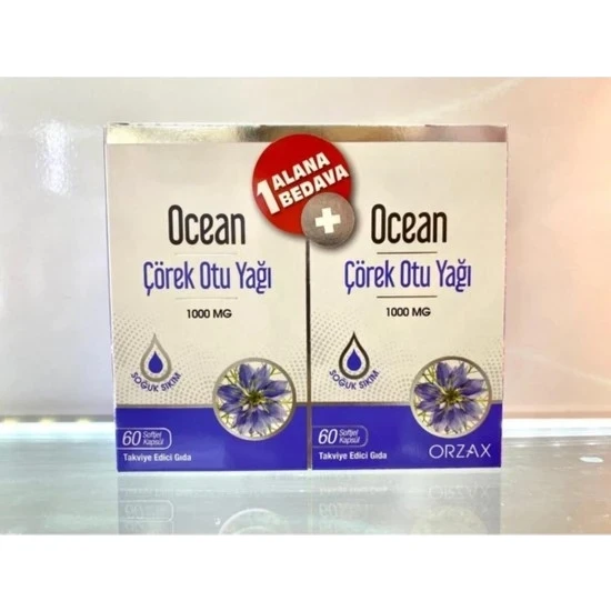 Orzax Ocean Çörek Otu Yağı 1000 Mg 60 Tablet
